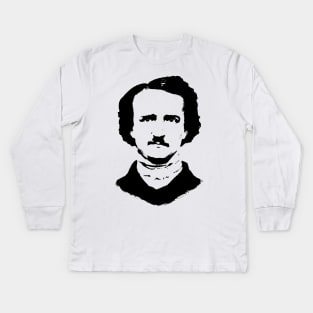 Edgar Allan Pop Art Portrait Kids Long Sleeve T-Shirt